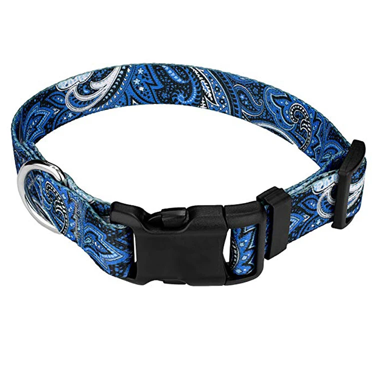 Amazon Hot Sale Polyester Material Fashion Deluxe Dog Collar For Large Medium Small Dogs - Buy ...