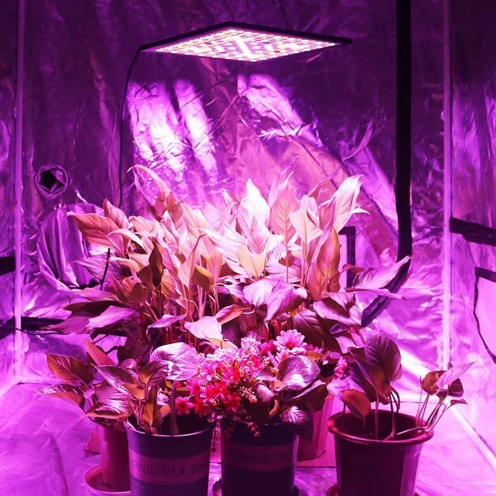45w Led Plant Grow Light Panel Full Spectrum Reflector 225 Leds For