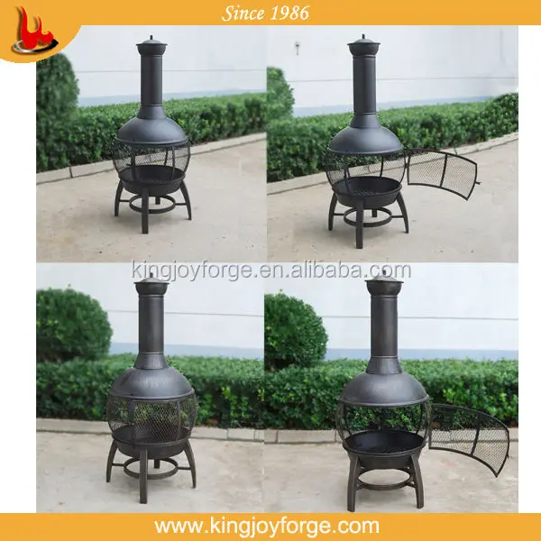 De Acero Firepit Chimeneas Color Arcilla Chimenea - Buy De Metal De