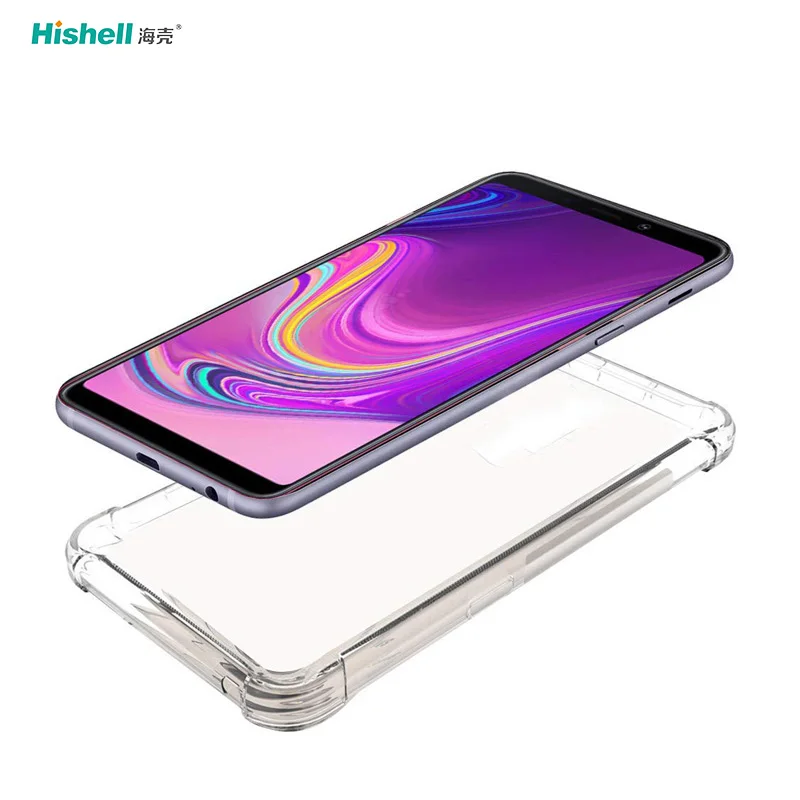 Hot Selling TPU Acrylic 2 In 1 Transparent Shockproof Phone Cover For Samsung Galaxy A9