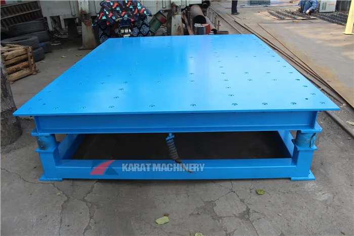 High frequency small concrete vibrating table machine