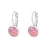 Fashion Wholesale Party Jewelry Alloy Round Created Platinum Tone Resin Druzy Nice Tassel Earring for Girl