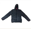 casual lady winter lightweight woman black bubble padded jacket with hood