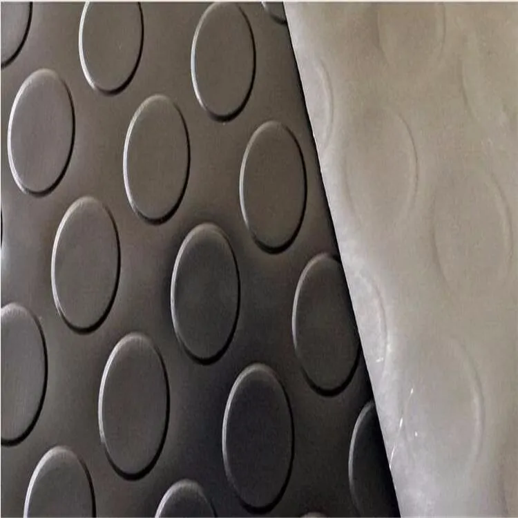 Pvc Stud Vinyl Checkered Steel Plate Pattern Flooring For Garage