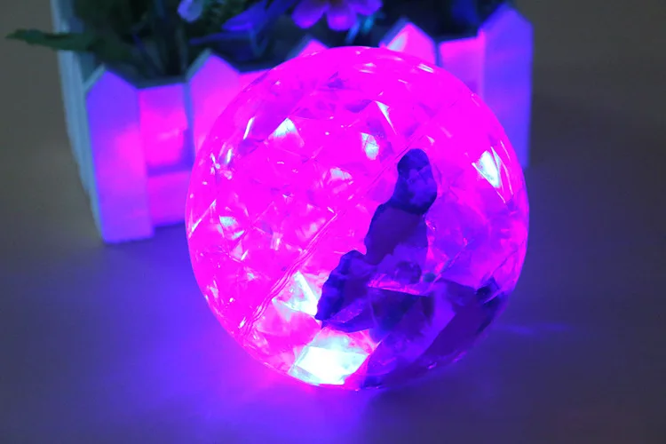 China Supplier Wholesale Cheap Novelty Balls Crystal Light Up Bouncing 