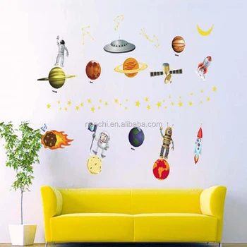 Creative Cartoon Aliens Space Magic Sight Wall Stickers For Bedroom Living Room Kids Rooms Wall Decal Removable Wall Stickers Buy Wall