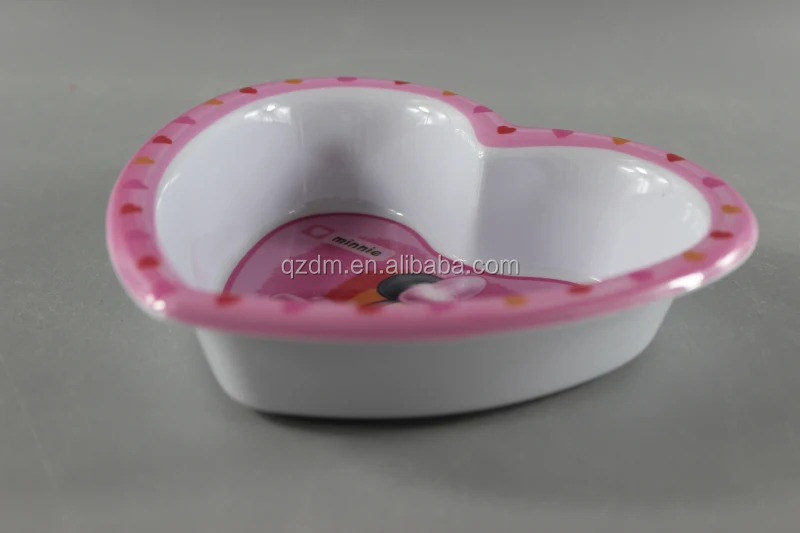 100% Melamine kid's Loving Heart Bowl Candy Bowl