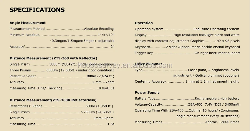 Intelligent Powerful Total Station with Compact & Lightweight Design