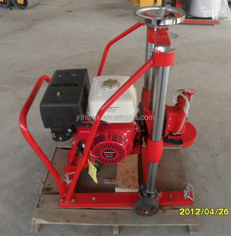 Asphalt concrete pavement core drilling machine with Core bit