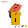 Plastic Live Sale Tags Normal Reverse Mirror Image Backwards Numbers