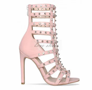 pink gladiator heels