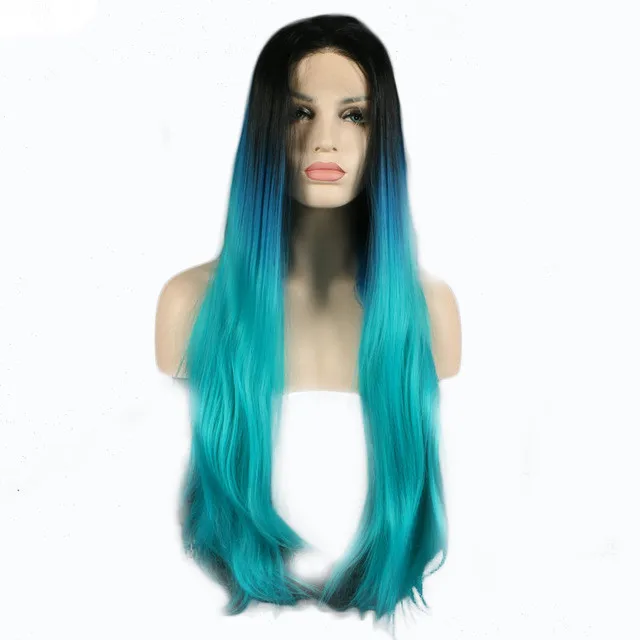 black teal wig