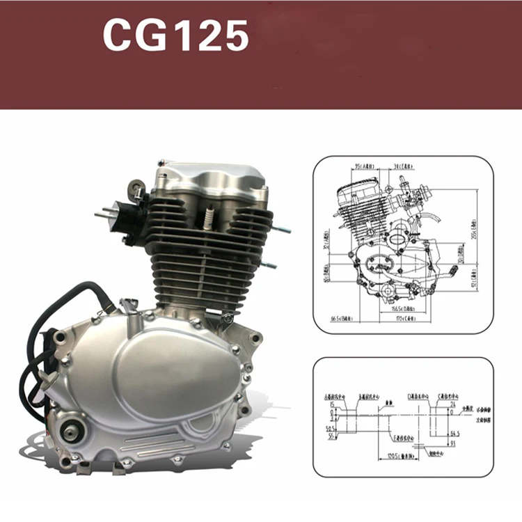 Factory Direct Cg125 Electric / Kick-starting Motorbike Engine - Buy ...