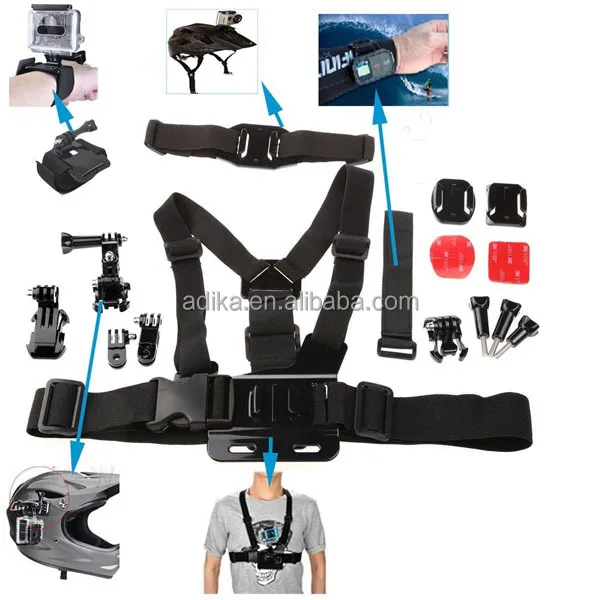 Action Camera Kit Accessories Sport Camera Waterproof Case Suit For Black Edition And Silver