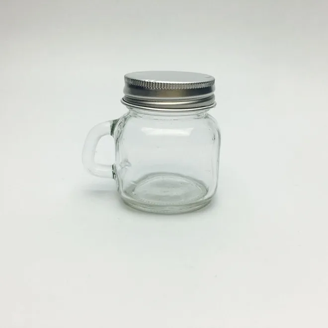 Transparent 2oz 50ml Mini Mason Jar With Handle For Fruit Jam Buy