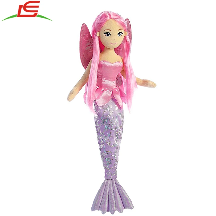 Aurora World Sea Sparkles Fairy Mermaid Coralina Plush Doll - Buy ...