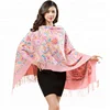 New product free sample pashmina shawl cashmere embroidery scarf shawl for winter