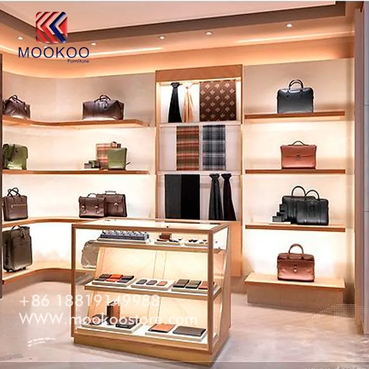 Lv Luxury Bags Shop Display Shelf Wallet Display Cabinet For
