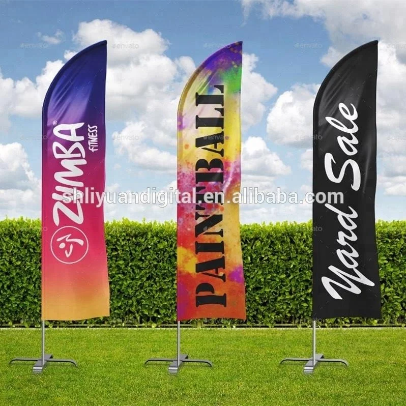 Flying Sail Flags Outdoor Flag Banner Beach Roadside Promotional