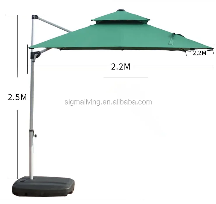 Latest design beer garden umbrella  square top garden umbrella for sale