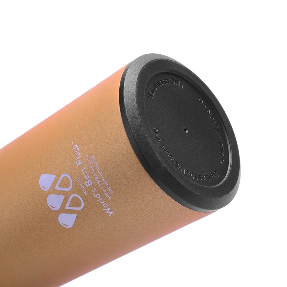 Private Label Rubber Paint Thermos Vacuum Flask Bottle Matt Soft Touch