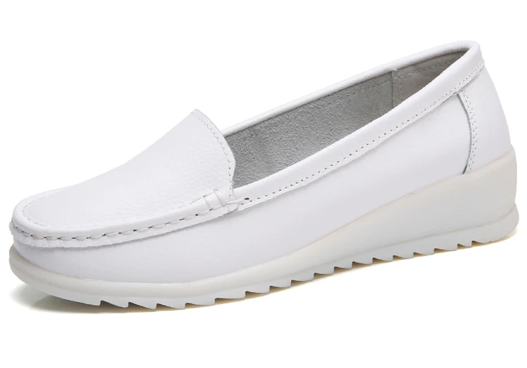 New China Wholesale Soft Tpr Sole White Nurse Hospital Shoes With Wedge Heels Buy Nurse Shoes