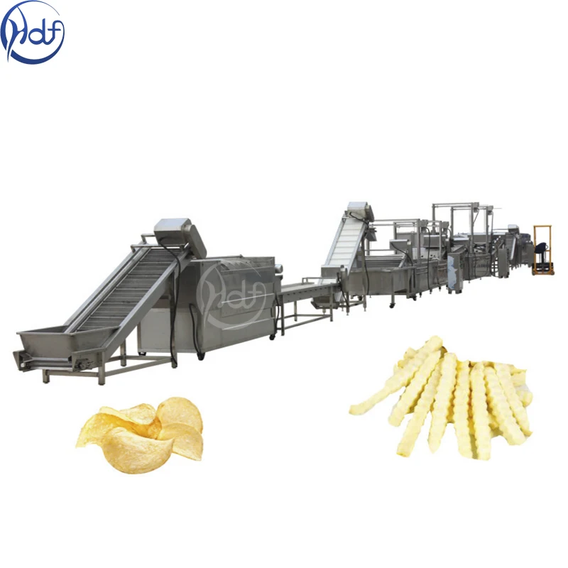 Semiautomatic Potato Chips Making Production Line Machine Of Potato