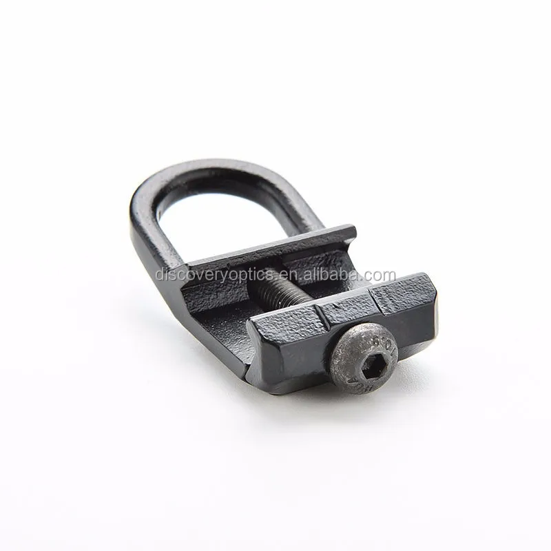 Black Sling Mount Plate Adaptor Attachment for 20mm Picatinny Rail