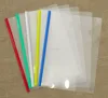 Direct factory custom document folder PP A4 plastic grip binding bar display report file cover