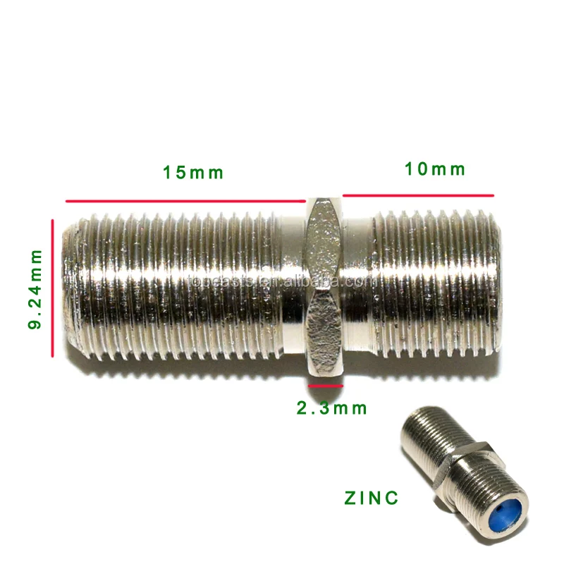 Hot Sale F Female To F Female Connector F81 / Dual F Female W/nut
