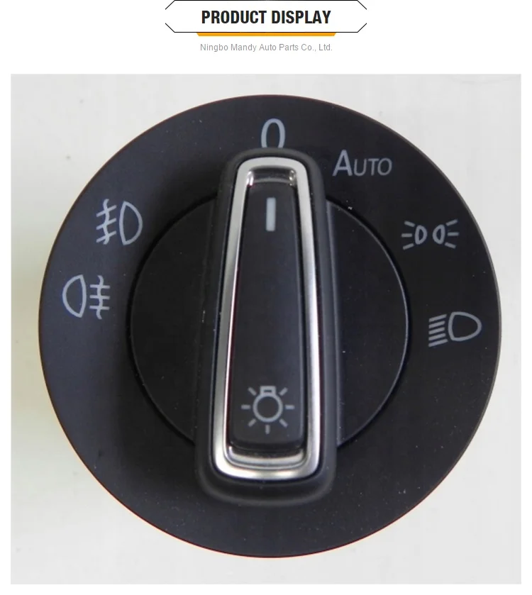 Brand New Automatic Headlight Fog Light Control Switch For Vw Golf Polo