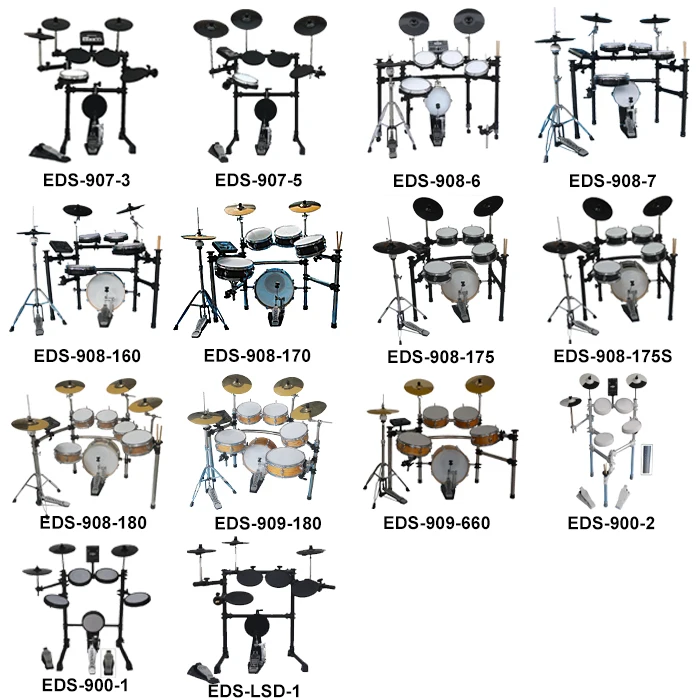 Hot Sales Learner Used Plastic Electronic Drum Kit plastic drum set