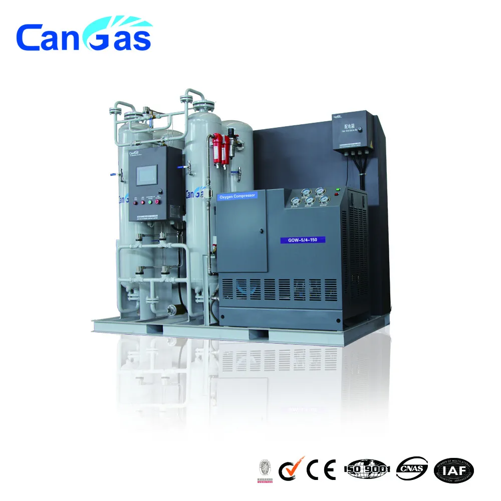 China Medical Oxygen Plant Gas Generation Equipment With Oxygen Bottle