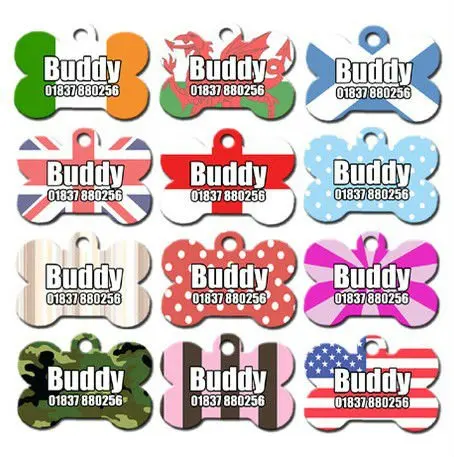 Kustom Keren Anjing Peliharaan Pribadi Nama Id Tag Untuk Kerah