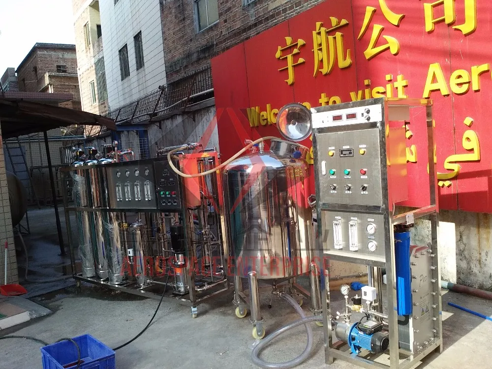 YHSCL-RO 1000LPH  UV/EDI River Water Purification System Deep Well Water Purification