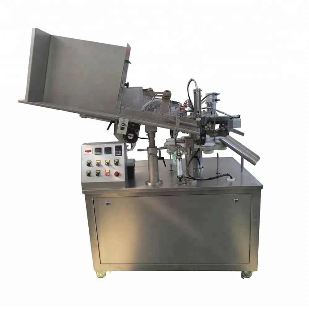 
Small automatic non hand operated cosmetics cream tube filling sealing machine 