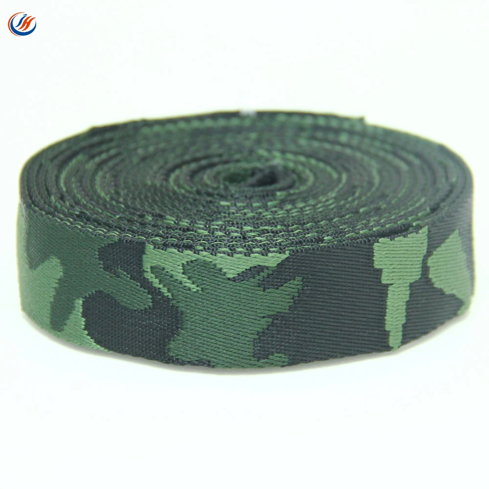 1 Yard Camo Camouflage Cotton Webbing 1.25/" Heavy Weight 6 Colors to Choose