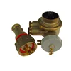 impa792888marine brass watertight plug&receptacle with switch industry power adaptor 3 pin electrical plug and socket connectors