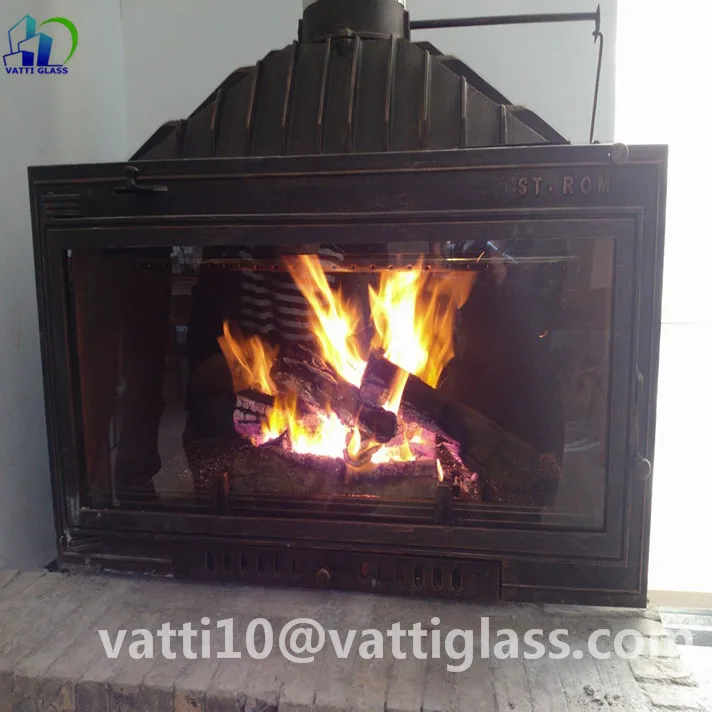 Stained Glass Fireplace Screen Fireproof Glass For Fireplaces