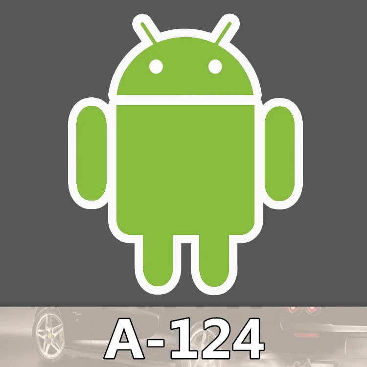 A 124 Android Fashion Cool DIY Stickers For Laptop Luggage Fridge Skateboard Car Graffiti Cartoon Stickers