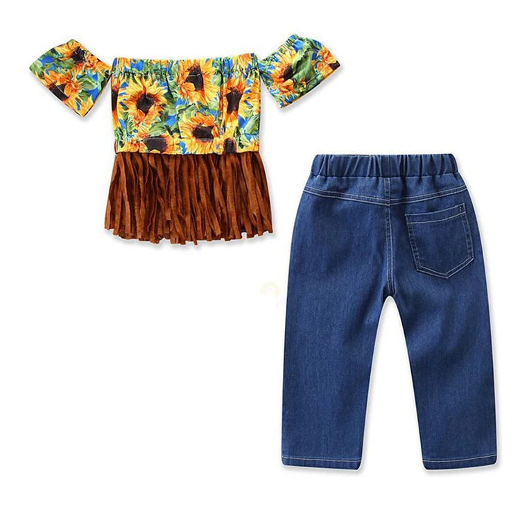 sunflowers kids clothing set
