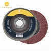 4", 4.5", 5", 6", 7", 8", 9" Flap Disc With Plastic Fiber Backing For Metal Polishing