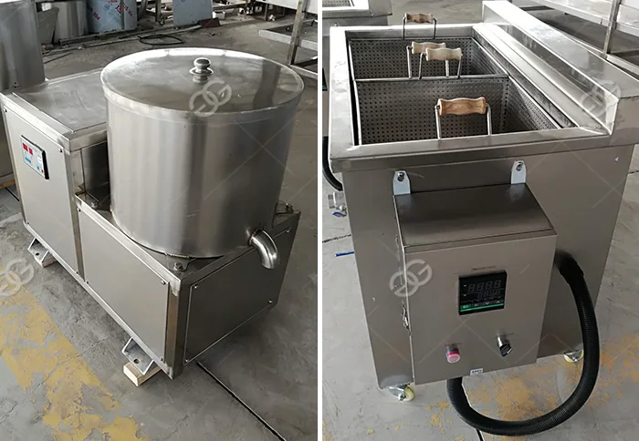Small Potato Chips Frier Equipment Potato Chips Making Machine For Home