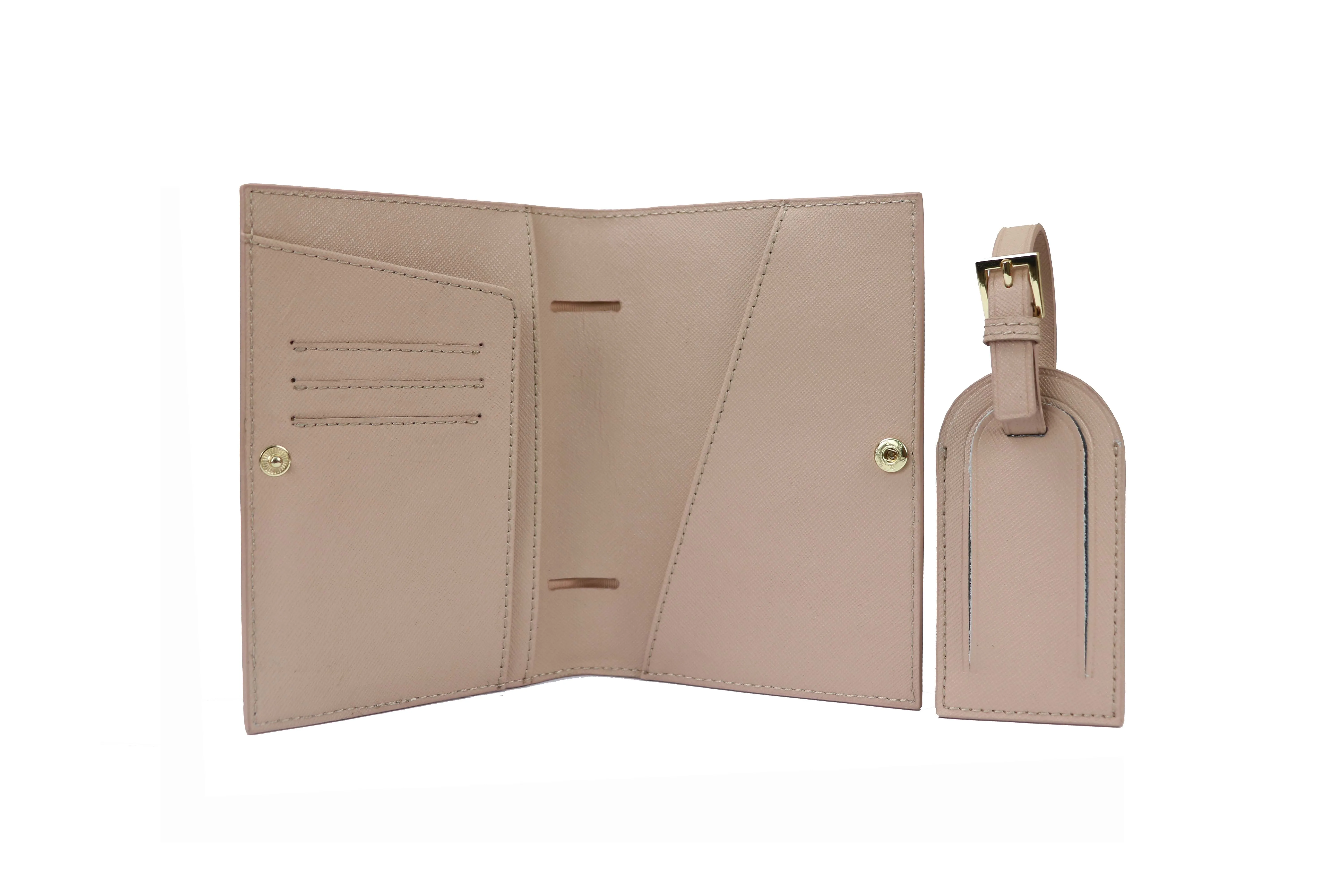 saffiano leather passport holder