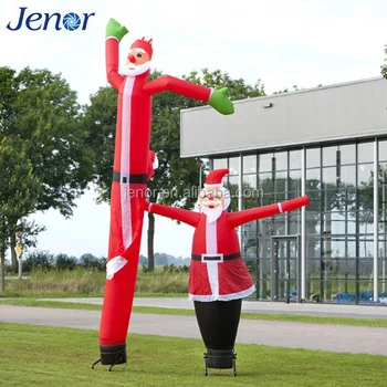 Xmas Decor Dancing Inflatable Santa Claus Air Dancer With Blower