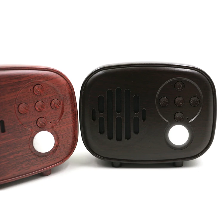 Wood bluetooths speaker portable wireless FM radio TF card USB handfree outdoor wooden mini speaker - ANKUX.COM