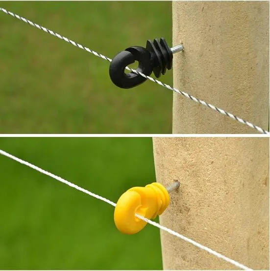 Farm Electric Fence Insulators Snap On 5" Extender T Post Insulator