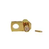 Gold Plated SMP Straight Electronic Connector with Flange Mount
