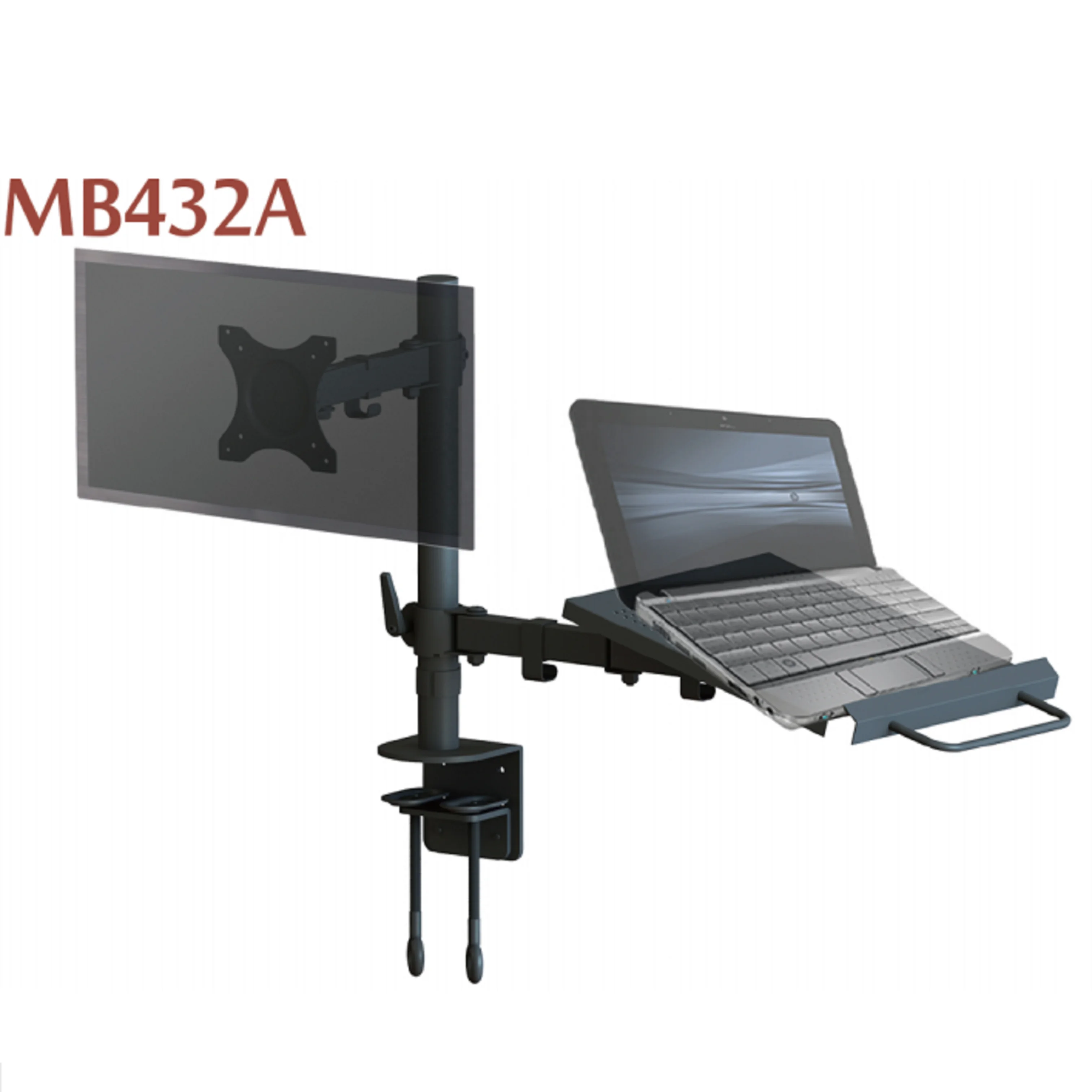 New Style Highly Quality Mechanical Spring Dual Monitor Arm Desk