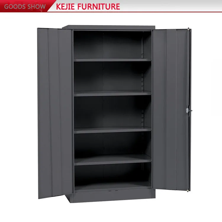 Latest Cheap Stainless Steel Filing Practical 2 Door Metal 5 Shelf Unit With